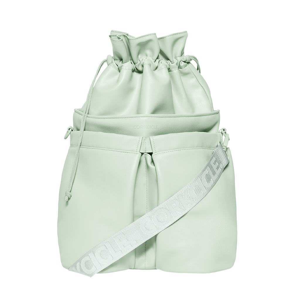 Beverage Bucket Bag - Cozy Camp J2 - Sage Mist - Vegan Leather