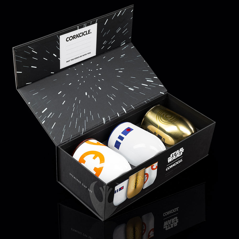 Star Wars TM Droids Stemless Set (3) - Smooth Beverage L9