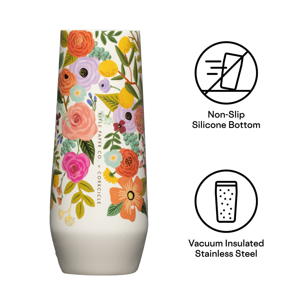 Rifle Paper Co. Stemless Flute - Durable Choice D7