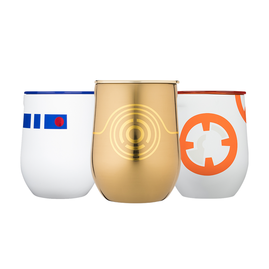 Star Wars TM Droids Stemless Set (3) - Smooth Beverage L9